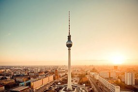 Foto Berlin skyline with Tv Tower, (Fernsehturm), spreephoto.de