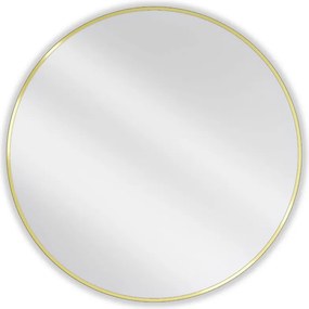 Mexen Loft ronde badkamer spiegel 90 cm, gouden frame - 9850-090-090-000-50