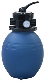 vidaXL Zwembadzandfilter met 4-positie ventiel 300 mm blauw