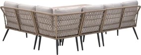 Garden Impressions Kalibo lounge dining set 6-delig R - desert sand