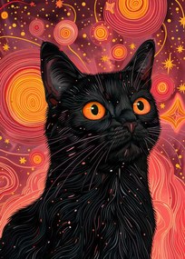 Ilustratie Candy Cat the Star VI, Justyna Jaszke