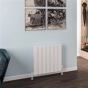 Eastbrook Rosano horizontale aluminium radiator 60x66cm Mat wit 777 watt