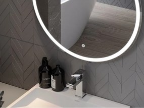 Mexen Gobi ledverlicht badkamer spiegel, rond 70 cm, LED 6000K, anti-condens - 9801-070-070-611-00