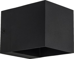 Moderne wandlamp zwart met lichteffect - Transfer