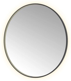 Hotbath &More Round spiegel 120cm geborsteld zwart PVD