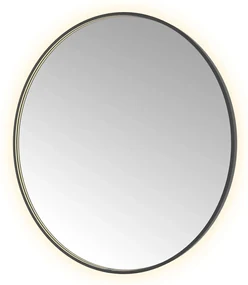 Hotbath &More Round spiegel 120cm geborsteld zwart PVD