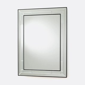 Rechthoekige spiegel, afgeschuinde afwerking, breedte 90 x hoogte 120 cm, Andella