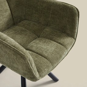Groene Eetkamerstoel Met Stiksels