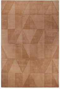 Wollen vloerkleed Ursule met hoog-laag effect