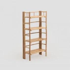 Bamboe Kast Met 4 Planken Iciar Bamboe - Sklum