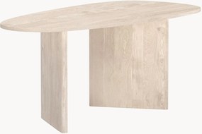 Ovale eettafel Grönvik met houtlook, 180 x 90 cm