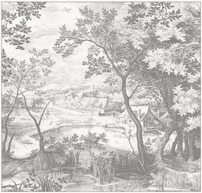 Vliesbehang Engraved Landscapes