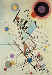 Kandinsky, Wassily - Kunstdruk Composition 8, 1923, (26.7 x 40 cm)