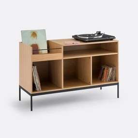 Vinyl meubel in eik, Compo