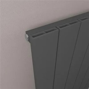 Eastbrook Rosano horizontale aluminium radiator 60x66cm Antraciet 777 watt
