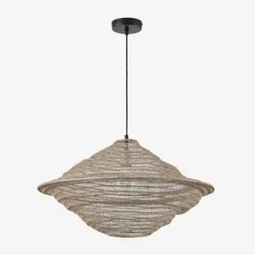 Zulma Ijzeren Plafondlamp Ø65 Cm Beige – Crème - Sklum