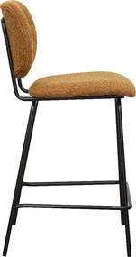 Moderne Barkruk Okergeel Boucle