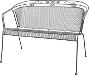 Royal Garden Elegance strekmetaal 2-zits tuinbank - Antraciet