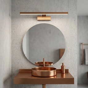Badkamer LED-wandlamp SWE014-1W 58cm BRUSH COPPER