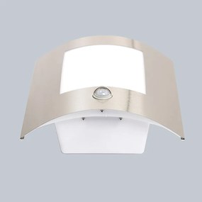 Moderne buitenwandlamp met bewegingsmelder staal bewegingssensor IP44 - Emmerald 1 Modern E27 IP44 Buitenverlichting