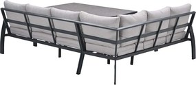 Garden Impressions Cameron lounge dining set 4-delig links incl stoel - desert sand