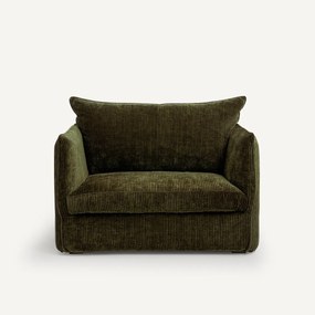 Fauteuil in geribd fluweel, Néo Chiquito