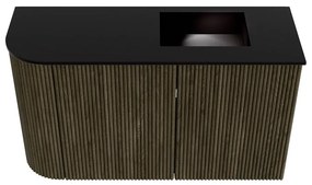 Mondiaz Joya 70cm toiletmeubel ronding links shadow met wastafel faye rechts 1 kraangat urban