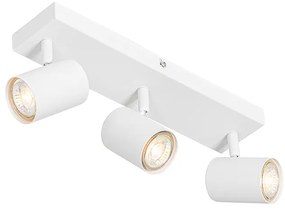 Moderne plafondlamp wit 3-lichts verstelbaar rechthoekig - Jeana