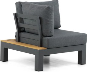 Loungeset 5 personen Aluminium/Teak Grijs Lifestyle Garden Furniture Vittoria