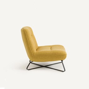 Fauteuil in gestructureerde polypropyleen stof Helma