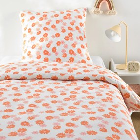 Kinderbedset 50% gerecycled katoen, vierkante kussensloop, Marguerite