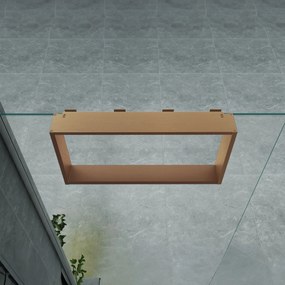 Sanigoods Wout opbouwnis met handdoekhaakjes koper geborsteld