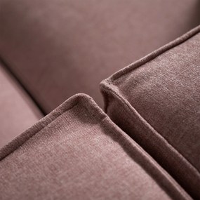 Bank Oud Roze Met Chaise Longue Links