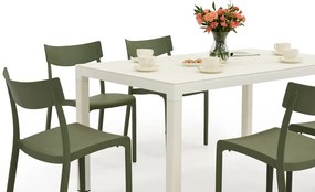 King/Provence tuinset wit en groen voor 6 personen Bica