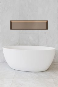 Hotbath &More inbouwnis met verlichting 30x120x10cm tuscan bronze