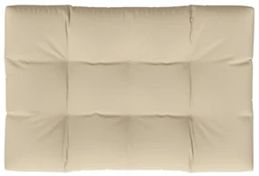 vidaXL Bankkussen pallet 120x80x10 cm beige
