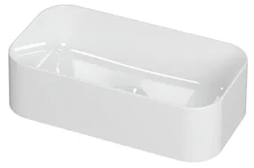 INK Spirit waskom - 45x24x12cm - 0 kraangaten - porselein wit glans 0203091