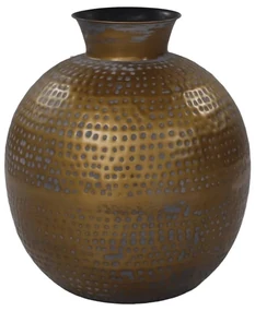 HSM Collection Vaas Padua groot 40x45 cm goudkleurig en grijs