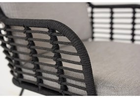 4 Seasons Outdoor Fabrice lounge dining stoel - donker grijs