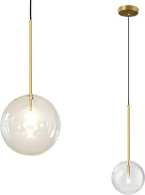 Plafondlamp Hangende Glazen Bol 15cm APP1680-1CP