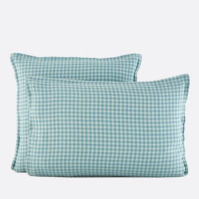 Kussensloop in gewassen linnen, ACÉLIE BLEU