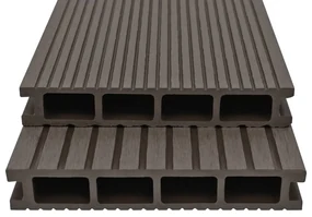 vidaXL Terrasplanken HKC met accessoires 30 m² 2,2 m donkerbruin