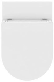 Crosswater KAI X Slim zitting met softclose met quick release 36x41x5cm ABS kunststof wit KL6205W