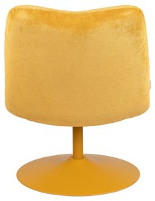 Zuiver Bubba Draaifauteuil Okergeel Retro Design