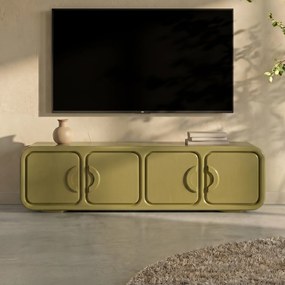 Retro TV-meubel Groen - 176x39x50cm.