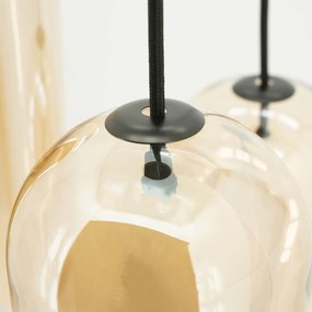 By-Boo Shona Round Trapse Hanglamp Amberglas
