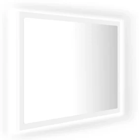 vidaXL Badkamerspiegel LED 60x8,5x37 cm spaanplaat wit