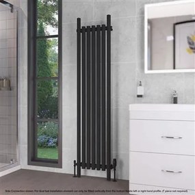 Eastbrook Lambourne horizontale radiator 40x180cm 888W zwart mat