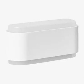 Led Buitenwandlamp In Aluminium Met 2 Ulenar Lichtpunten Wit - Sklum