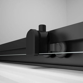 Polysan Easy Black rechthoekige douchecabine 90x80cm zwart mat
